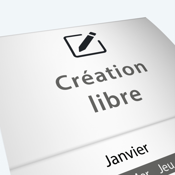 Calendrier agrafé Classic - Nombre de photos, logos et texte illimité