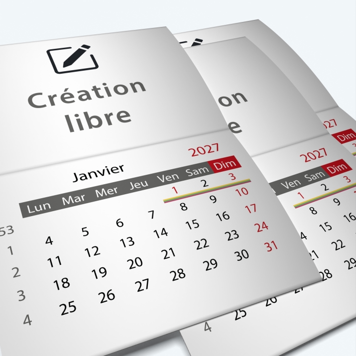 Calendrier agrafé Classic - Minimum de commande : 25 exemplaires
