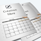 Calendrier agrafé Photo Date