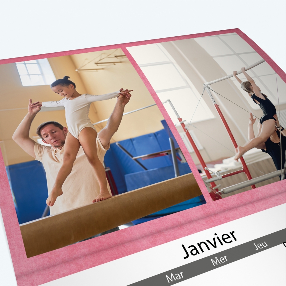Calendrier agrafé Photo Date