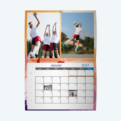 Calendrier agrafé Photo Date