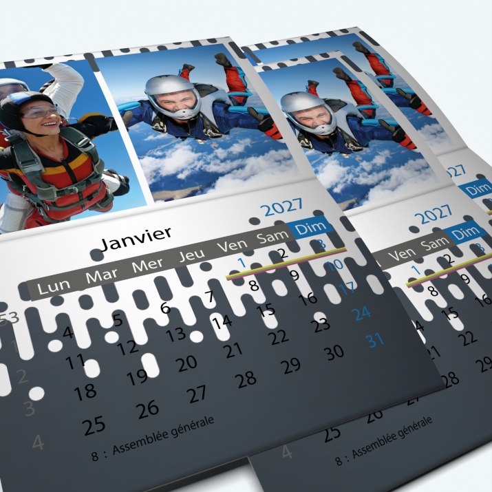 Calendrier agrafé Classic - Minimum de commande : 25 exemplaires