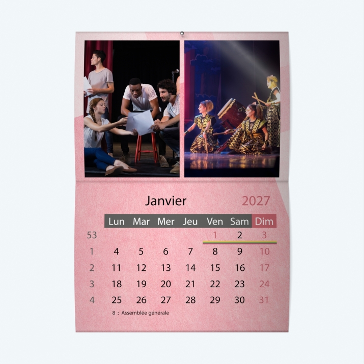 Calendrier agrafé Classic
