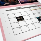 Calendrier agrafé Photo Date