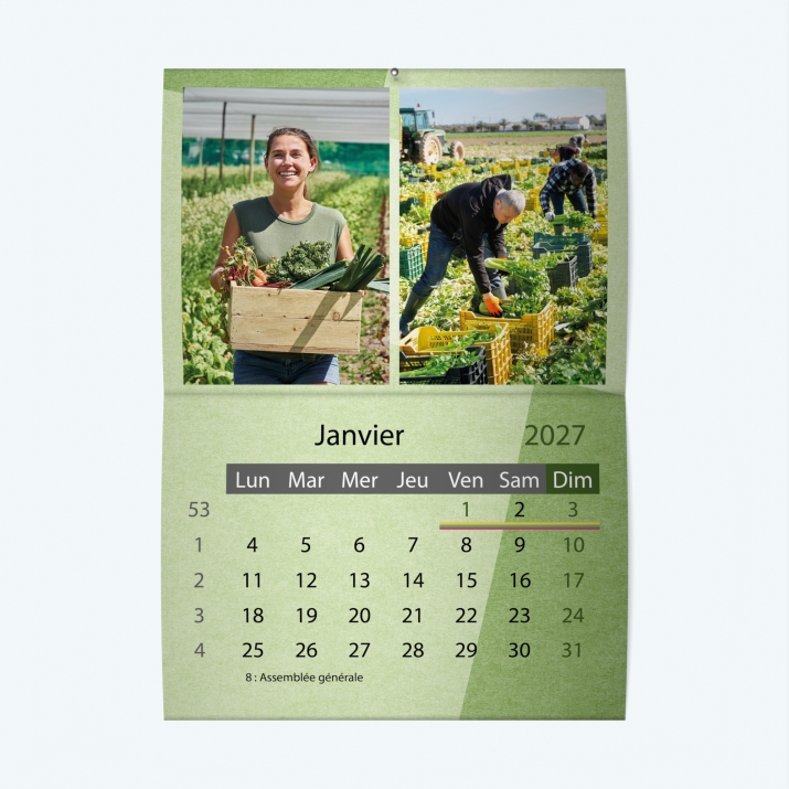 Calendrier agrafé Classic