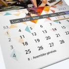 Calendrier agrafé Classic - Grille calendaire personnalisable