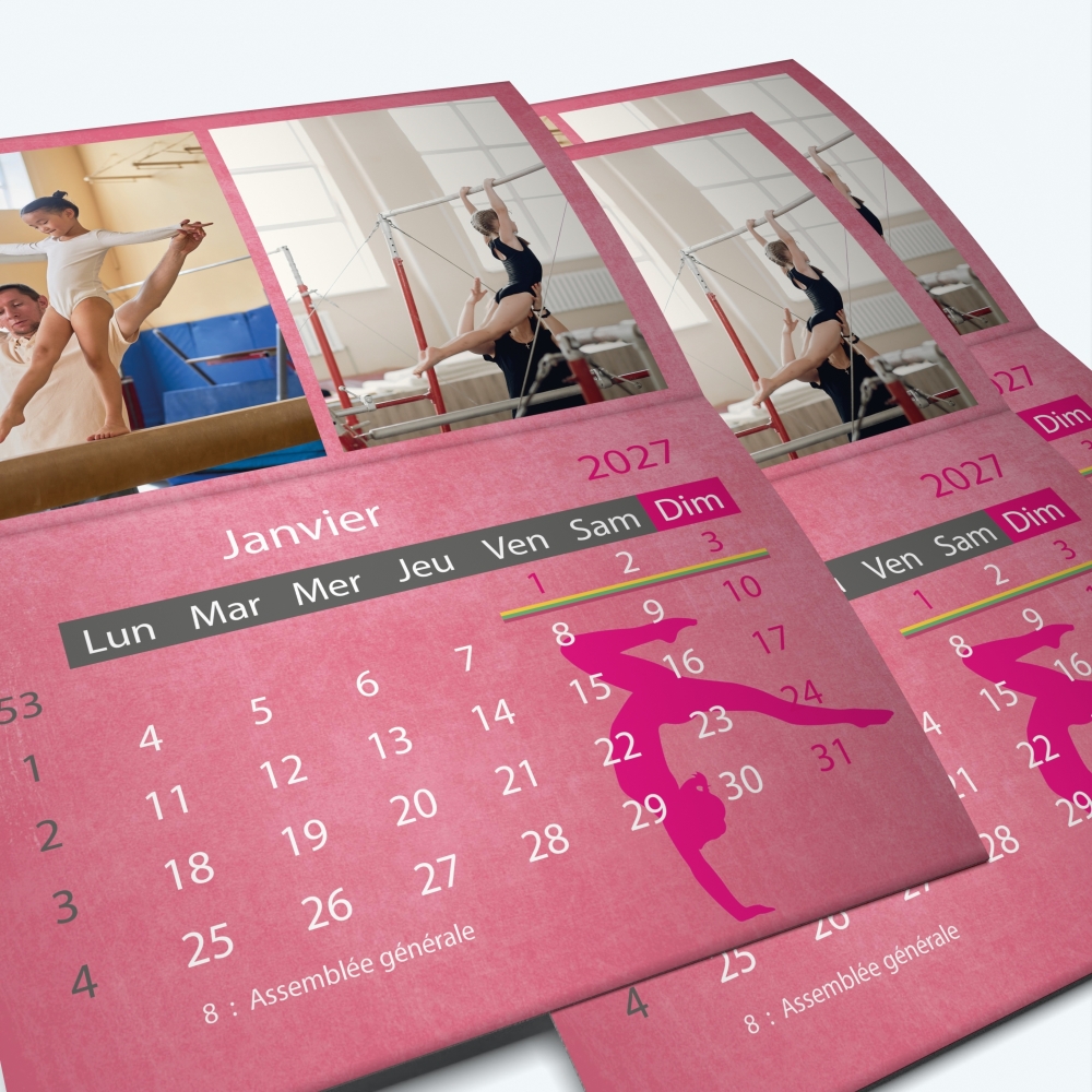 Calendrier agrafé Classic - Minimum de commande : 25 exemplaires
