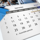 Calendrier agrafé Classic - Grille calendaire personnalisable