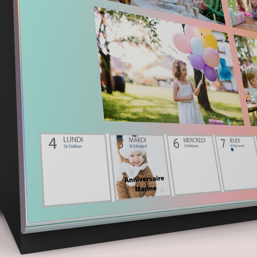 Calendrier de bureau semainier