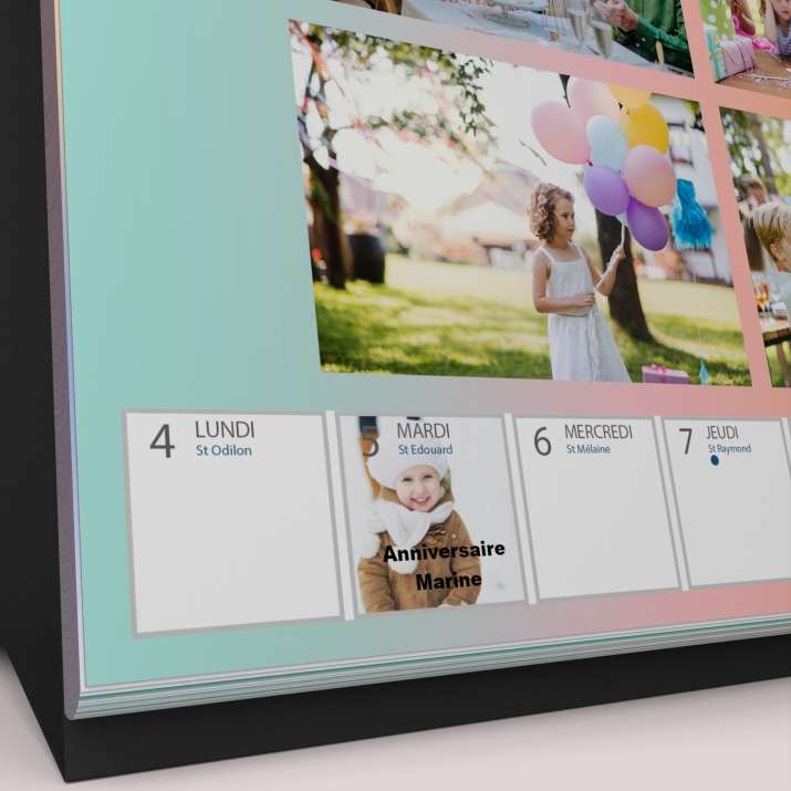 Calendrier de bureau semainier