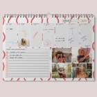 Calendrier photo mural semainier