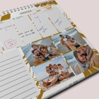 Calendrier photo mural semainier