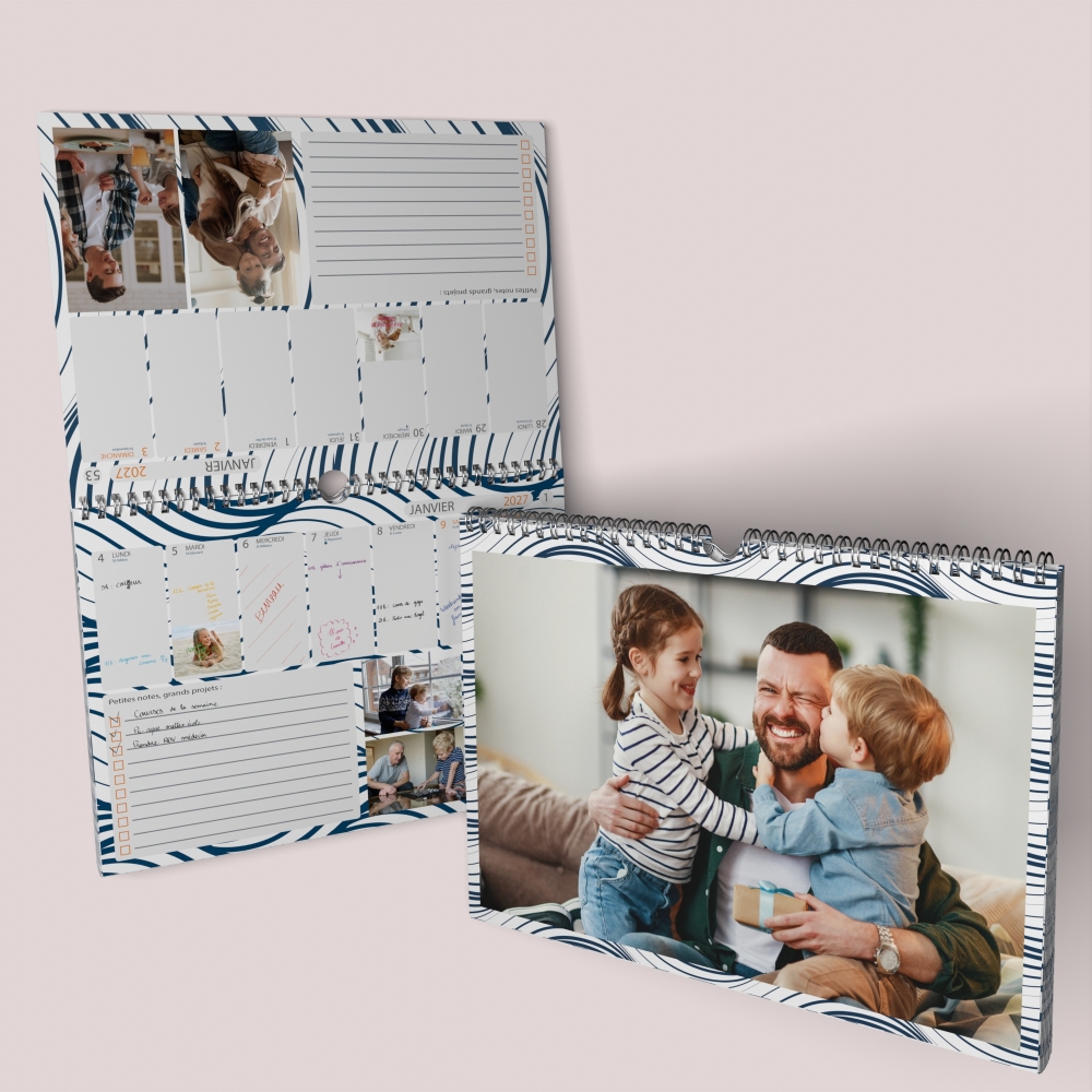 Calendrier photo mural semainier