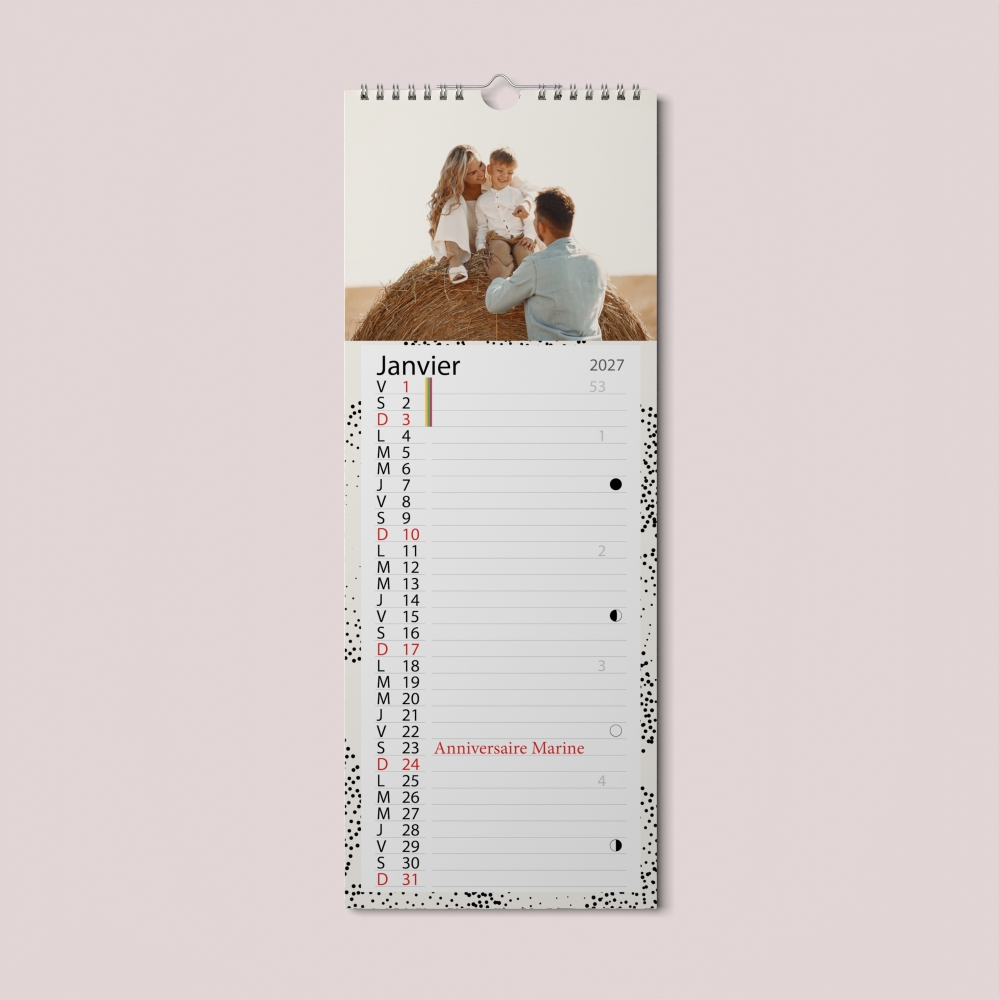 Calendrier photo mural Cuisine