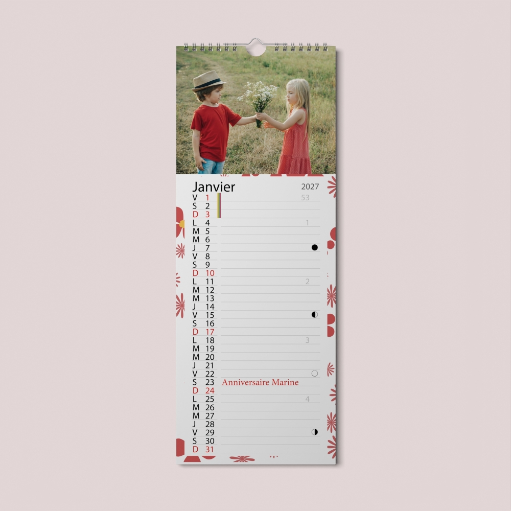 Calendrier photo mural Cuisine