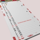 Calendrier photo mural Cuisine
