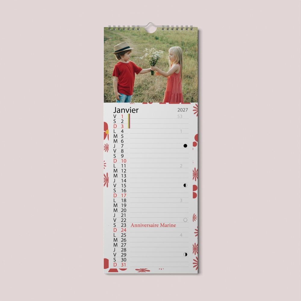 Calendrier photo mural Cuisine