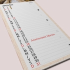 Calendrier photo mural Cuisine