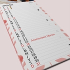 Calendrier photo mural Cuisine