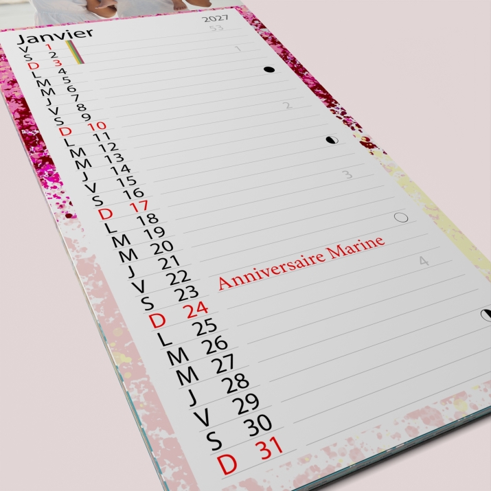 Calendrier photo mural Cuisine