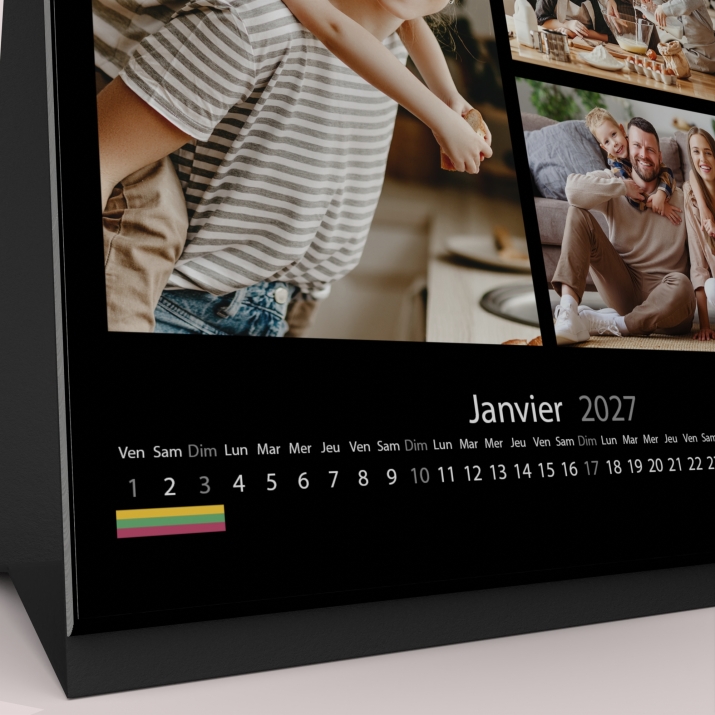 Calendrier LUXE CARRE de bureau