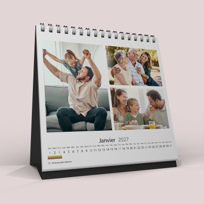 Calendrier LUXE CARRE de bureau