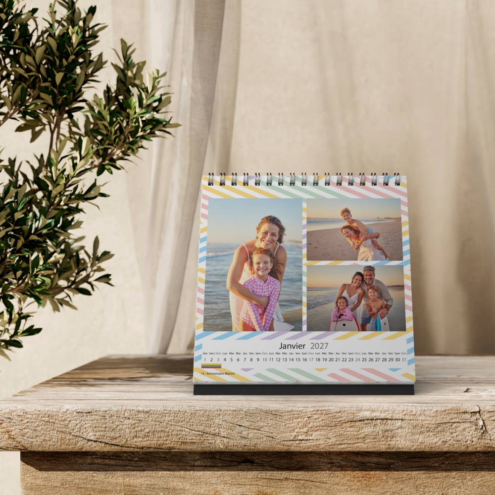 Calendrier LUXE CARRE de bureau