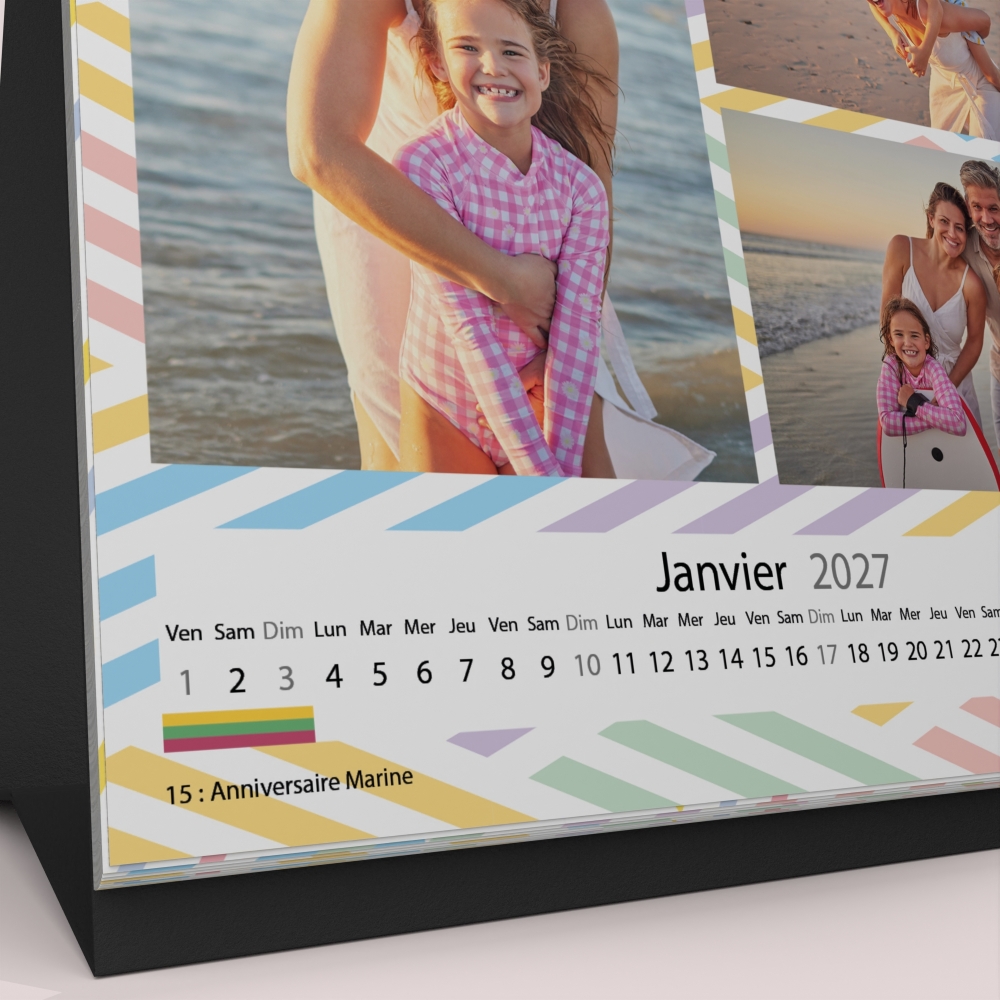 Calendrier LUXE CARRE de bureau