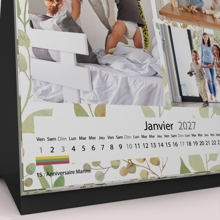 Calendrier LUXE CARRE de bureau