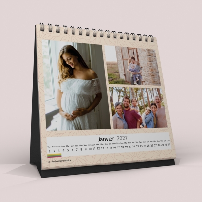 Calendrier LUXE CARRE de bureau