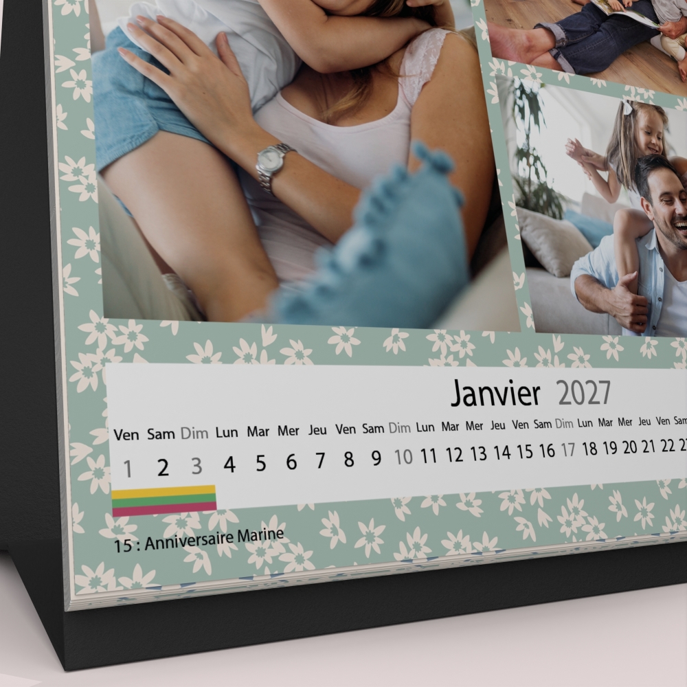 Calendrier LUXE CARRE de bureau