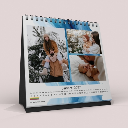 Calendrier LUXE CARRE de bureau