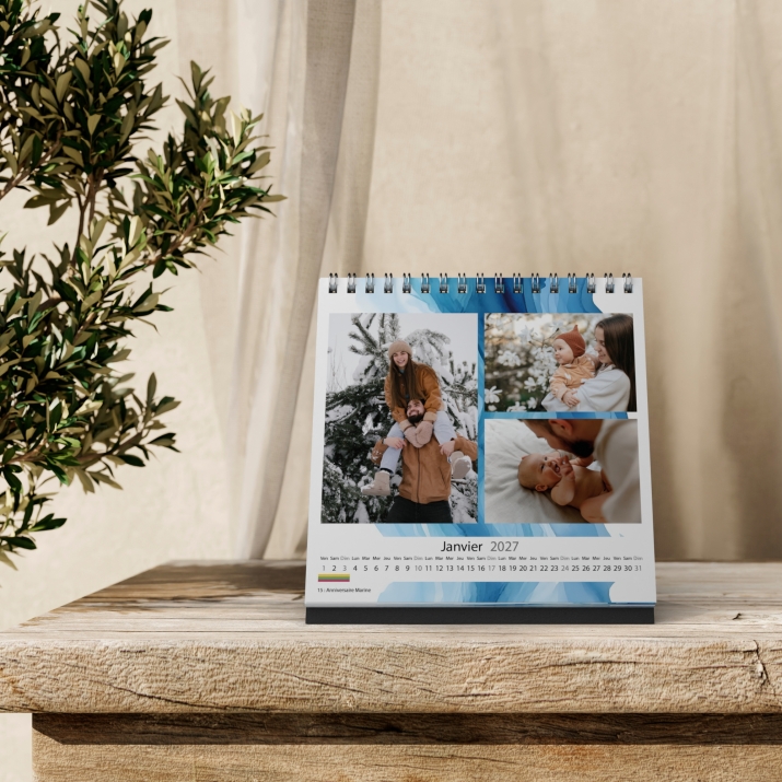 Calendrier LUXE CARRE de bureau