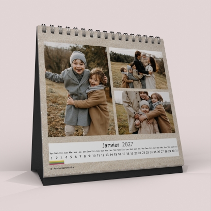 Calendrier LUXE CARRE de bureau