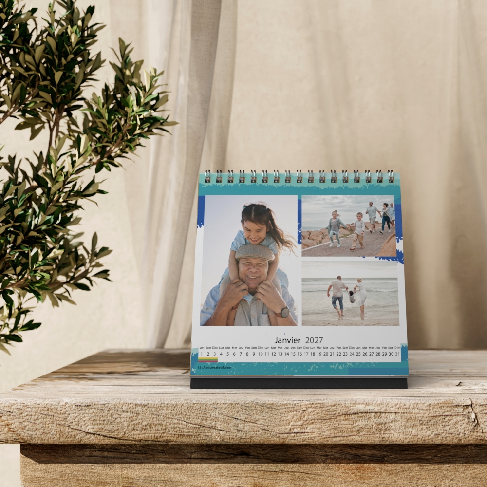 Calendrier LUXE CARRE de bureau
