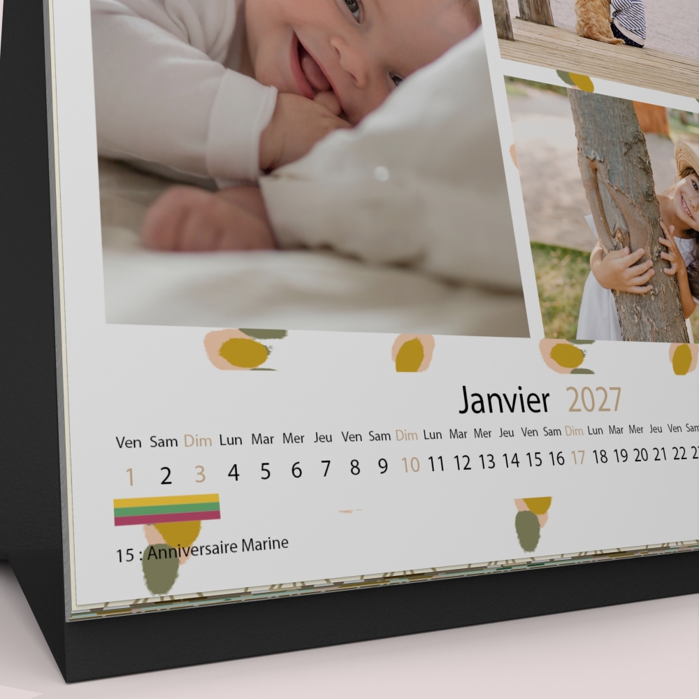 Calendrier LUXE CARRE de bureau