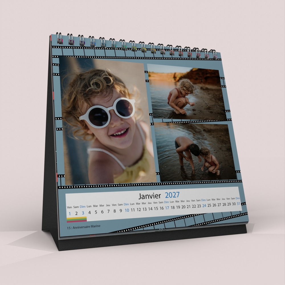 Calendrier LUXE CARRE de bureau