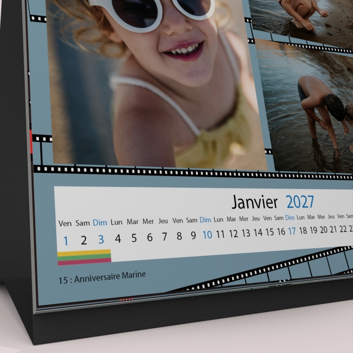 Calendrier LUXE CARRE de bureau