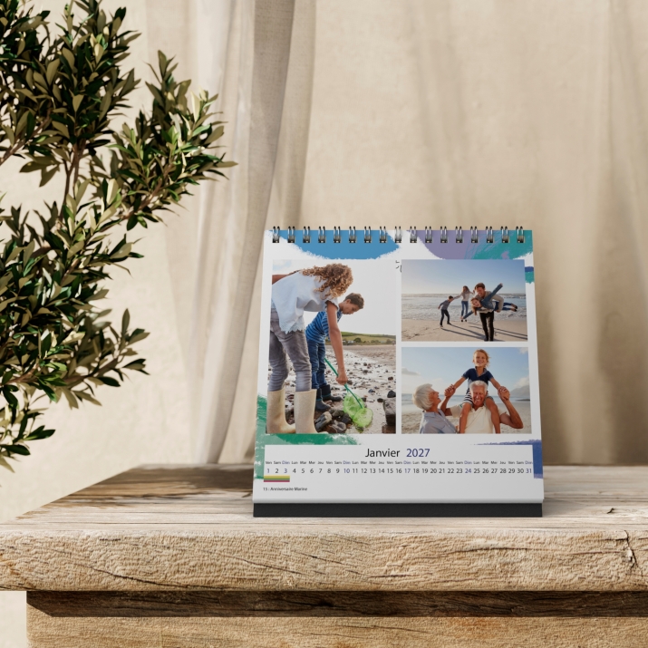 Calendrier LUXE CARRE de bureau
