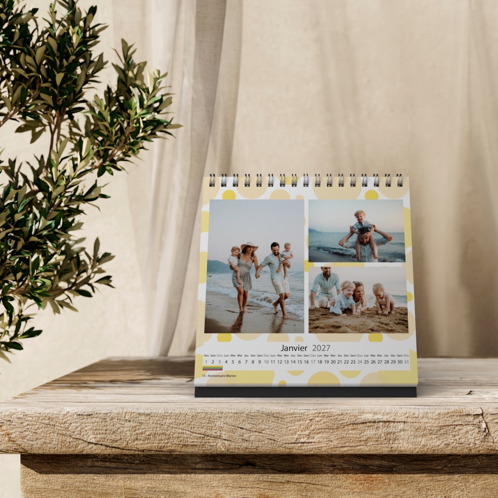 Calendrier LUXE CARRE de bureau
