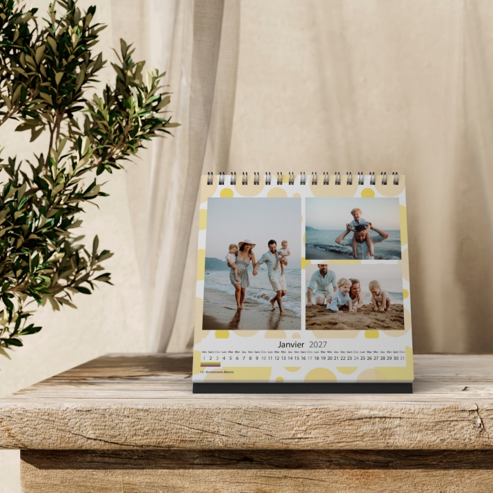 Calendrier LUXE CARRE de bureau