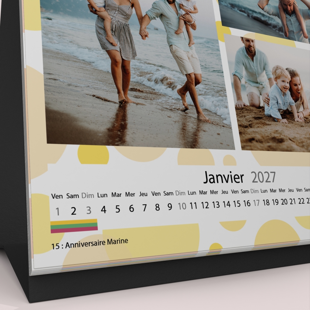 Calendrier LUXE CARRE de bureau