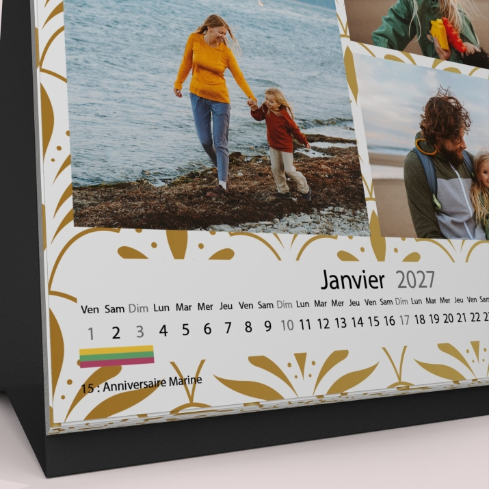 Calendrier LUXE CARRE de bureau