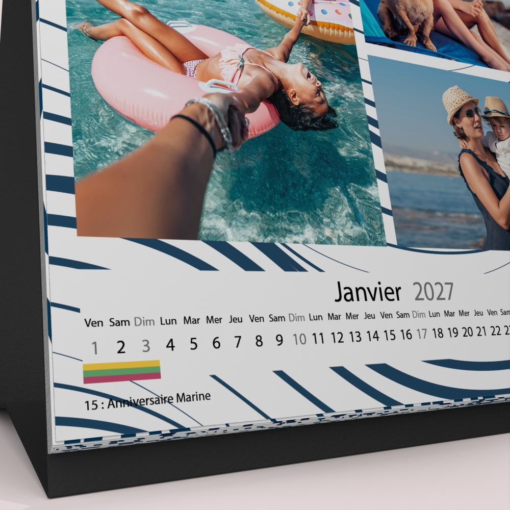 Calendrier LUXE CARRE de bureau