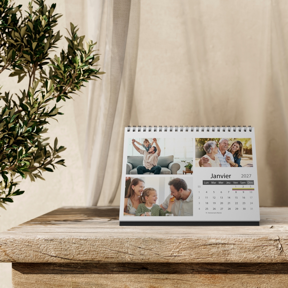 Calendrier LUXE PANO de bureau