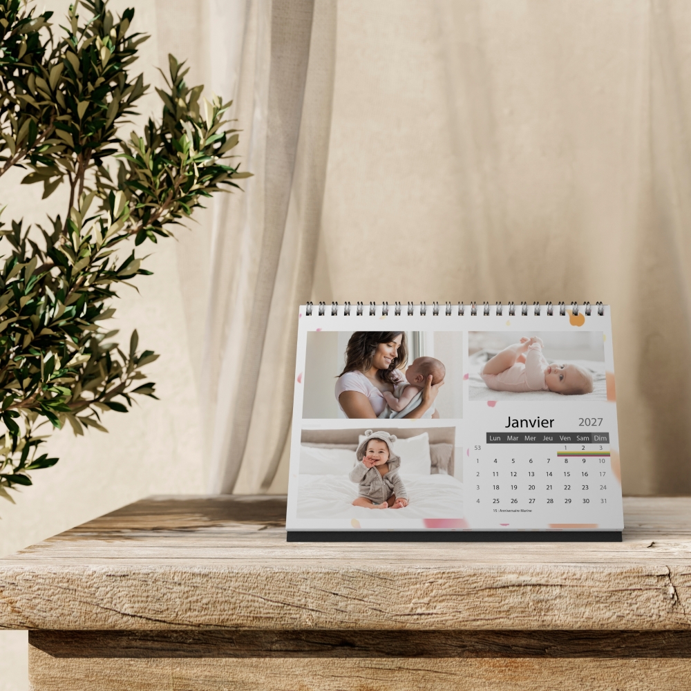 Calendrier LUXE PANO de bureau
