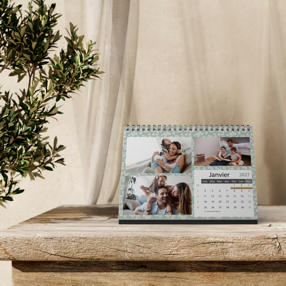 Calendrier LUXE PANO de bureau