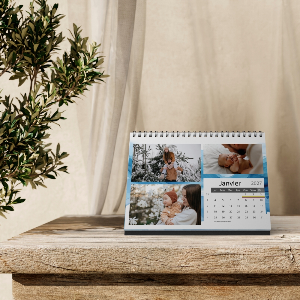 Calendrier LUXE PANO de bureau