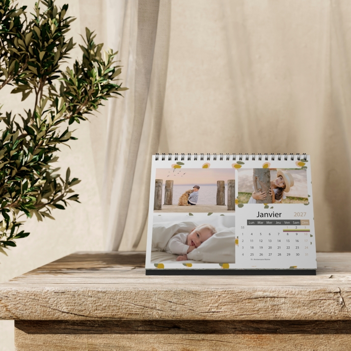 Calendrier LUXE PANO de bureau