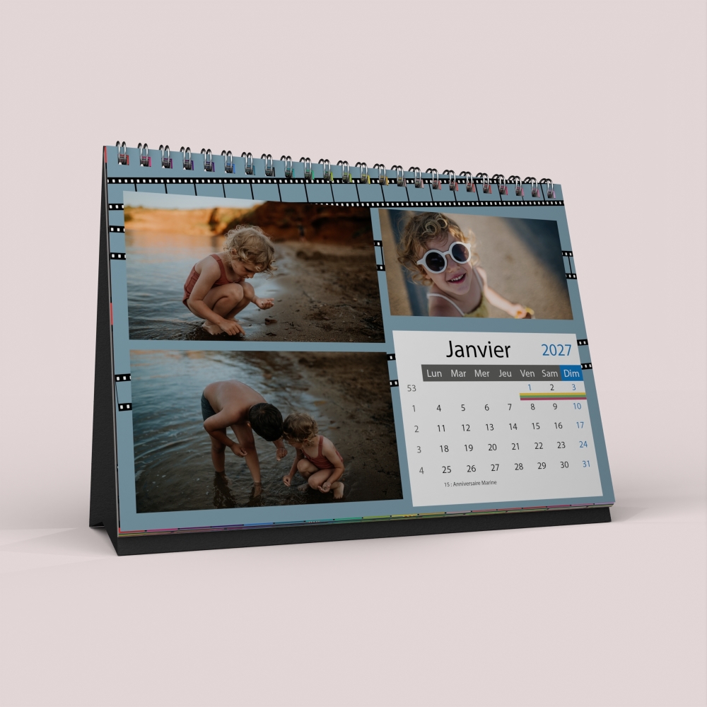 Calendrier LUXE PANO de bureau
